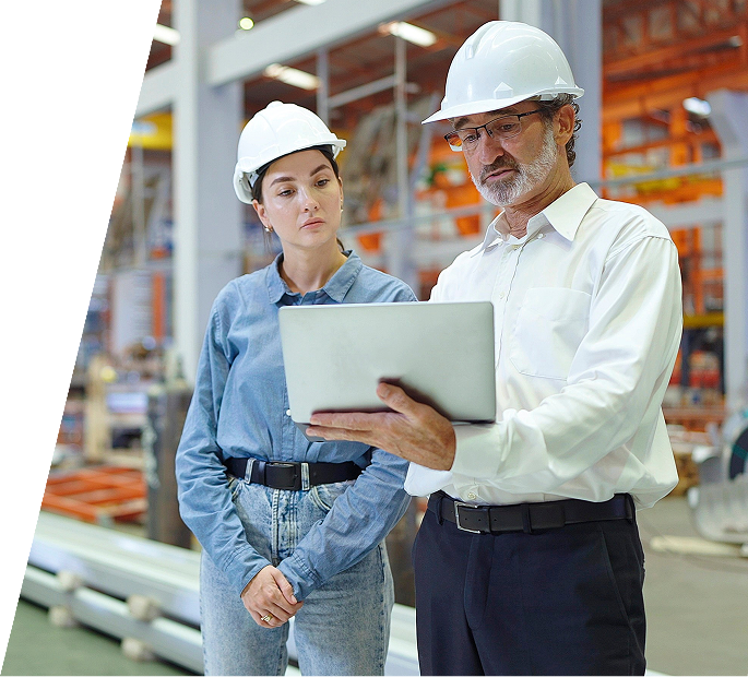 Workers in a warehouse